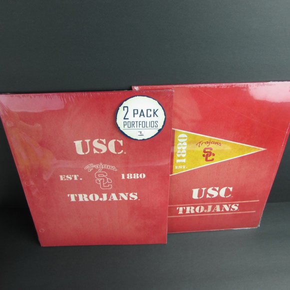 4 USC Trojans Portfolio Folders School Supplies 9.5" x 12" Turner Licensing - Picture 5 of 5